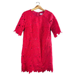 Women's Red Lace Jun & Ivy Dress L